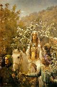 John Maler Collier Queen Guinevre's Maying painting